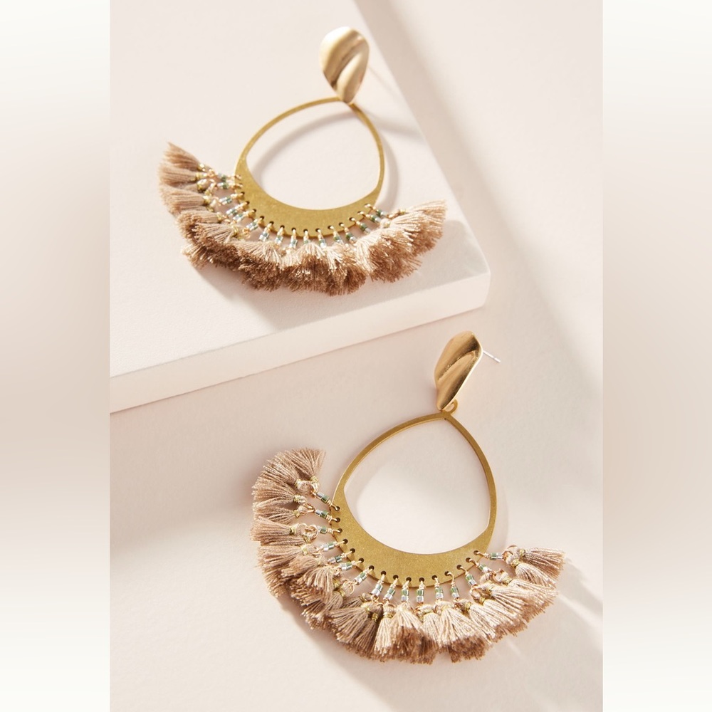 Laine Tassel Drop Earrings anthropologie